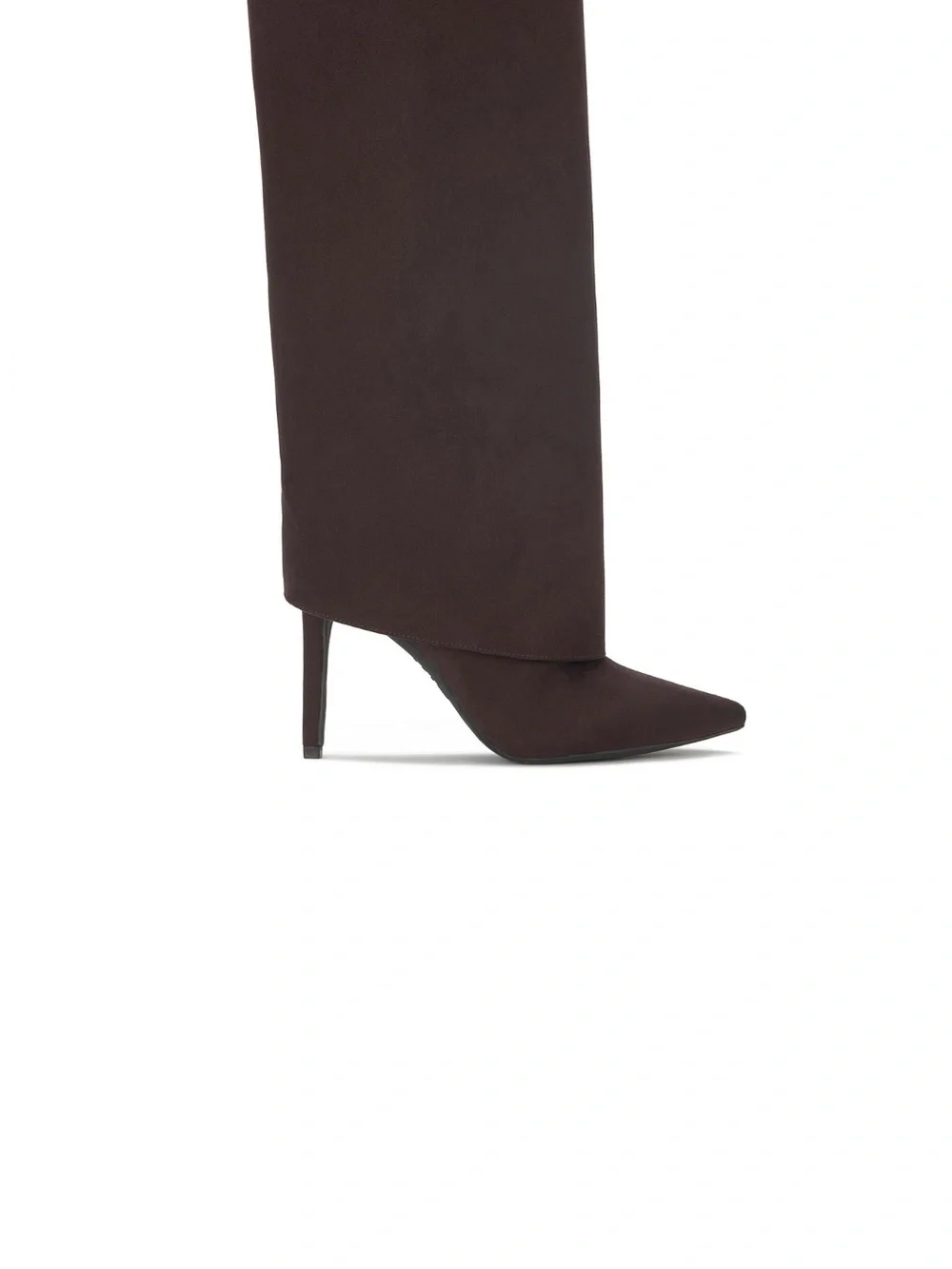 INC International Concepts Dark Brown Pointed Toe Stiletto Knee-High Boot